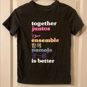 Kids Multilingual Graphic T-Shirt size 8/10